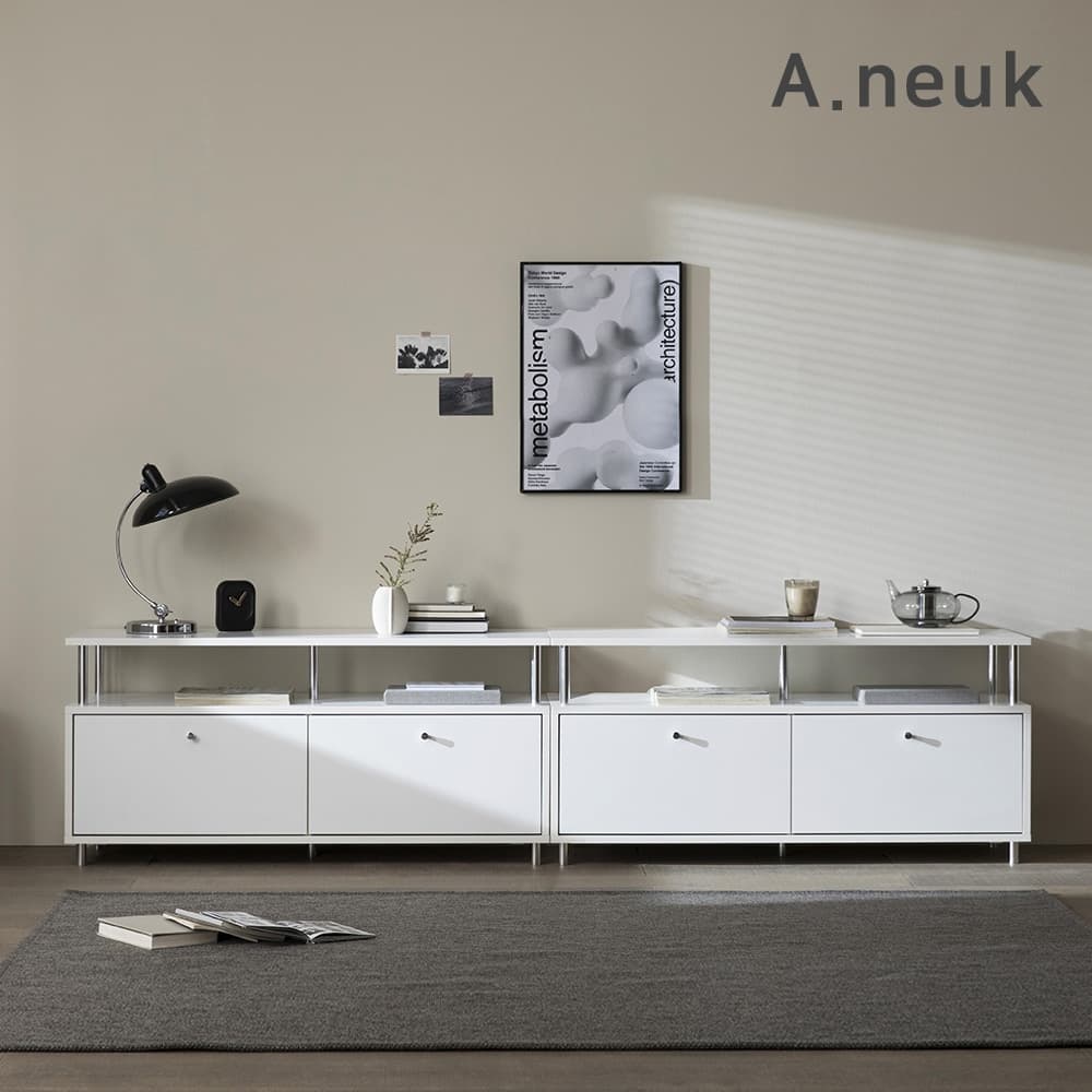 아늑 플랫 2400M 모듈 높은 거실장 / 사이드보드