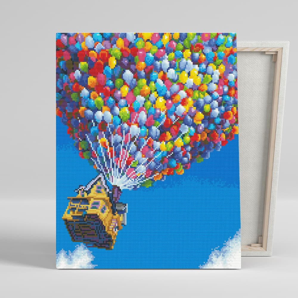 아이러브페인팅 DIY캔버스형 보석십자수 40x50cm 풍선과집