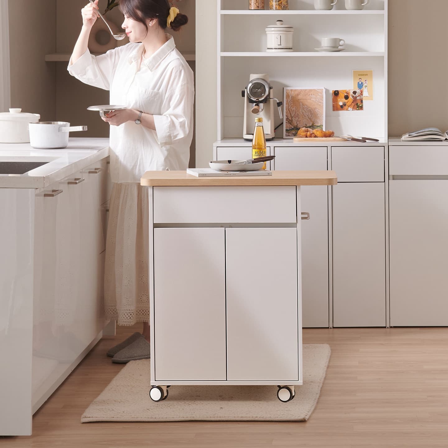 윌로우 케이트 가로 752 높이 850 도어형 이동 조리대 - 최저가 84,900원