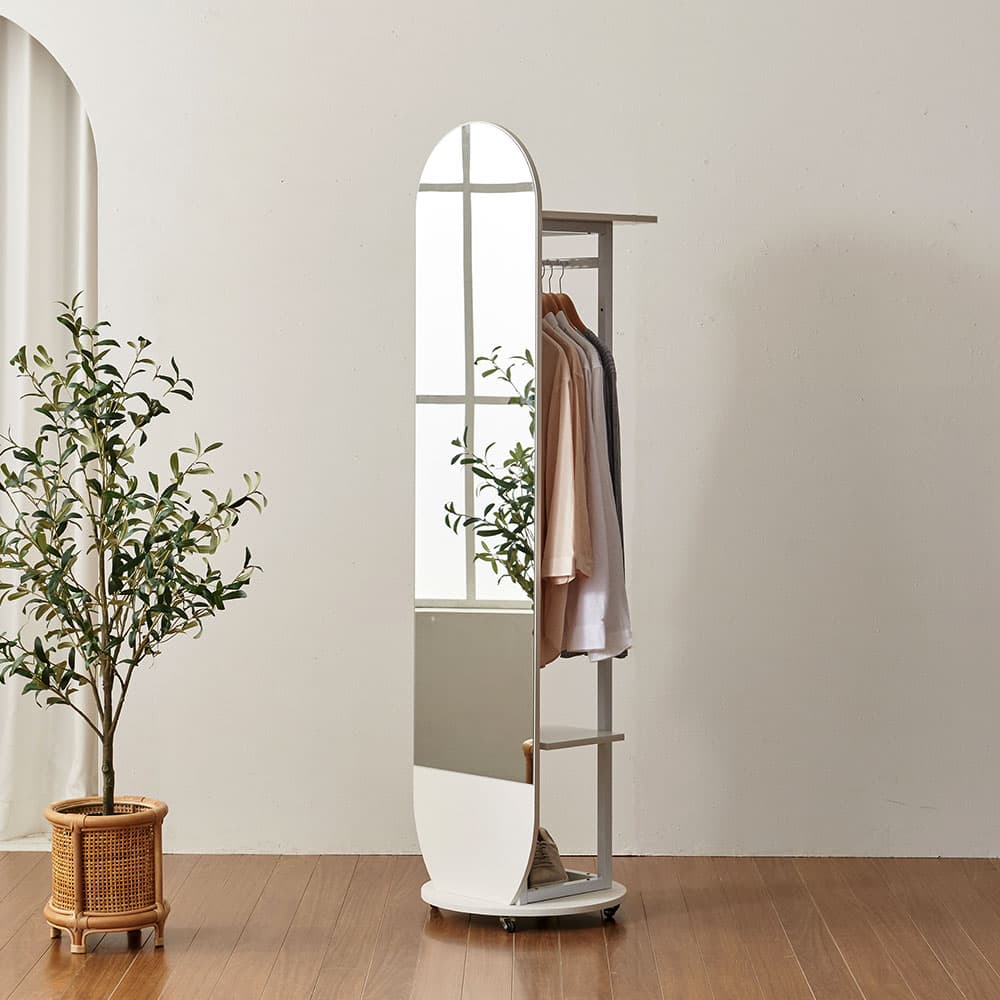 사사가구 사사가구 라피르 템바보드 회전 전신거울 행거 - 최저가 168,055원