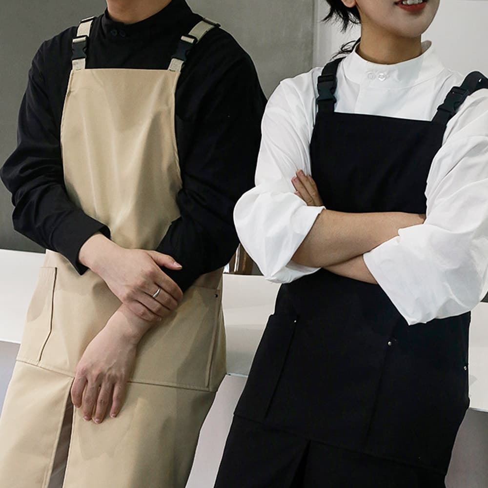 젊은이마켓 남녀공용 H 멜빵앞치마 공방 미술 주방앞치마 6종