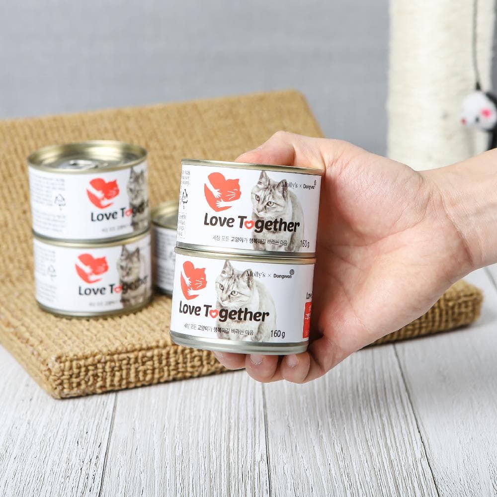 몰리스 러브투게더 고양이 캔