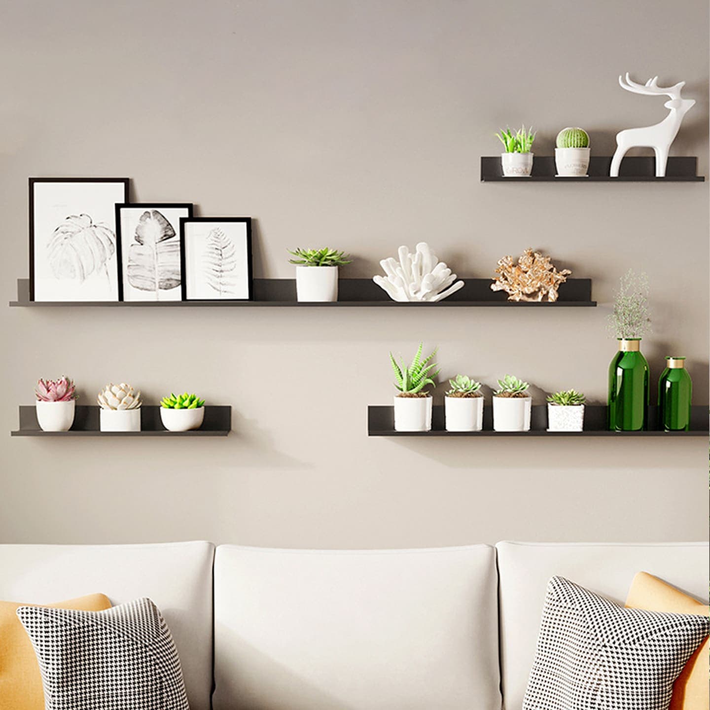 에브리윅 무타공 벽선반 벽에붙이는 선반 액자 ㄱ자 무지주 장식장 레고 얇은 아트월 - 최저가 6,980원