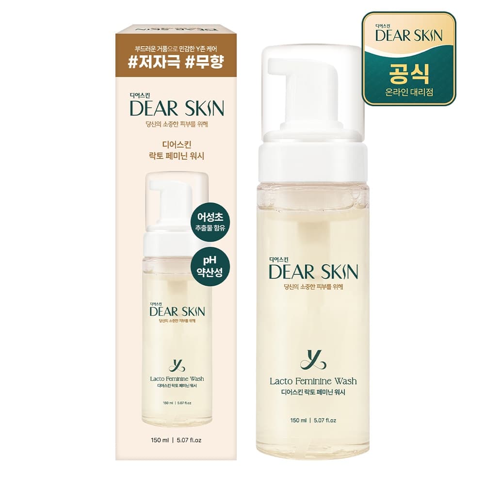 깨끗한나라 디어스킨 락토 페미닌 워시 여성청결제 150ml