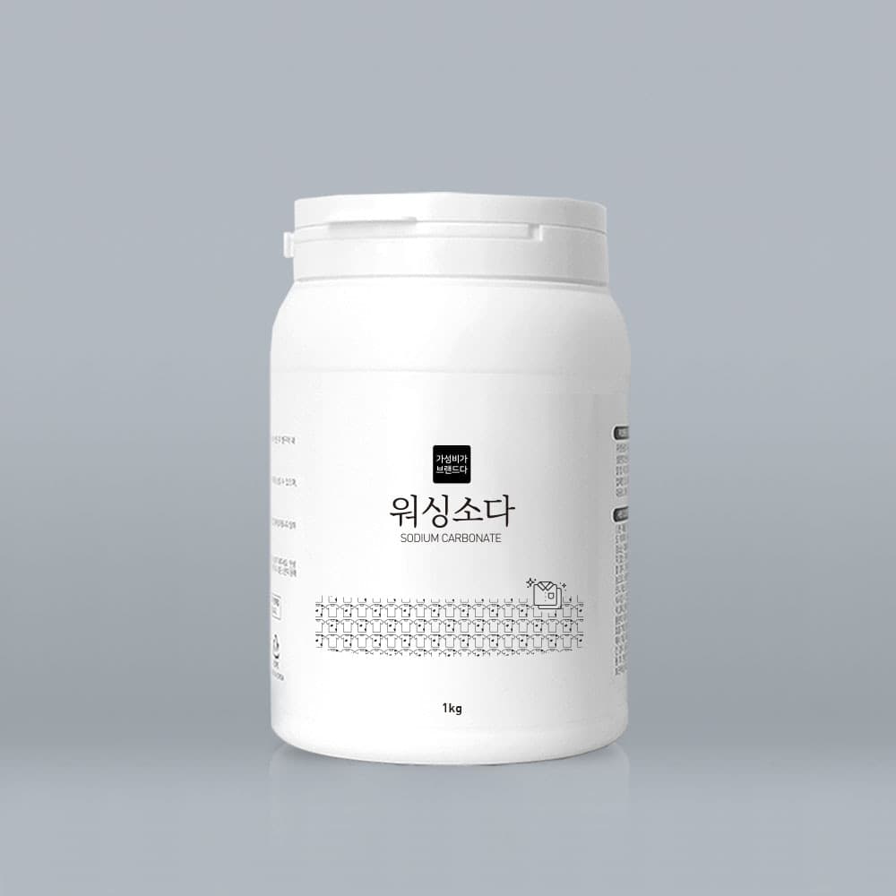 가성비가 브랜드다 가성비가브랜드다 워싱소다 1kg(용기) / 탄산소다 세탁세제 세정제