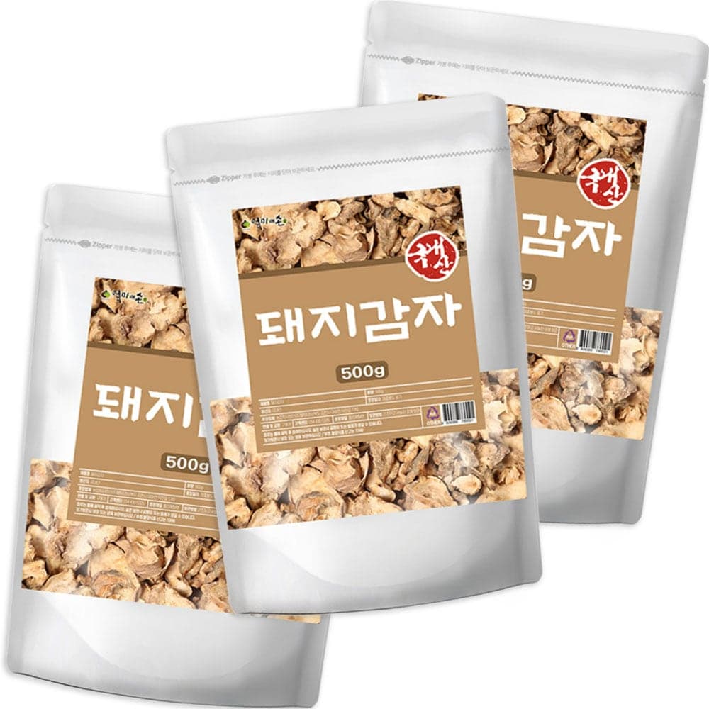 엄마애손 국산 말린 돼지감자 500g*3팩