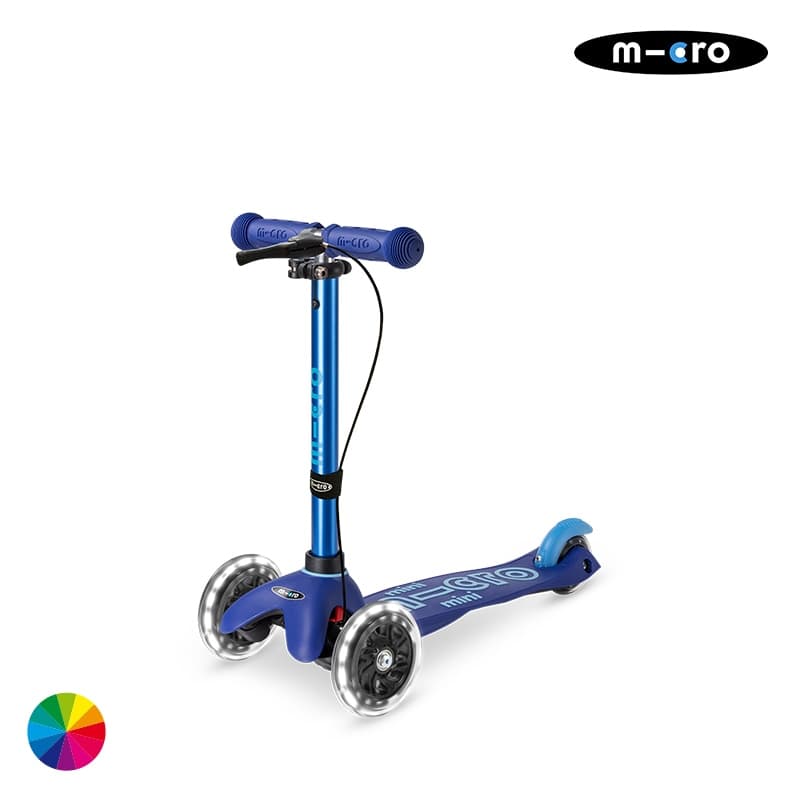 마이크로킥보드 미니 핸드 디럭스 LED 유아 어린이 세발킥보드