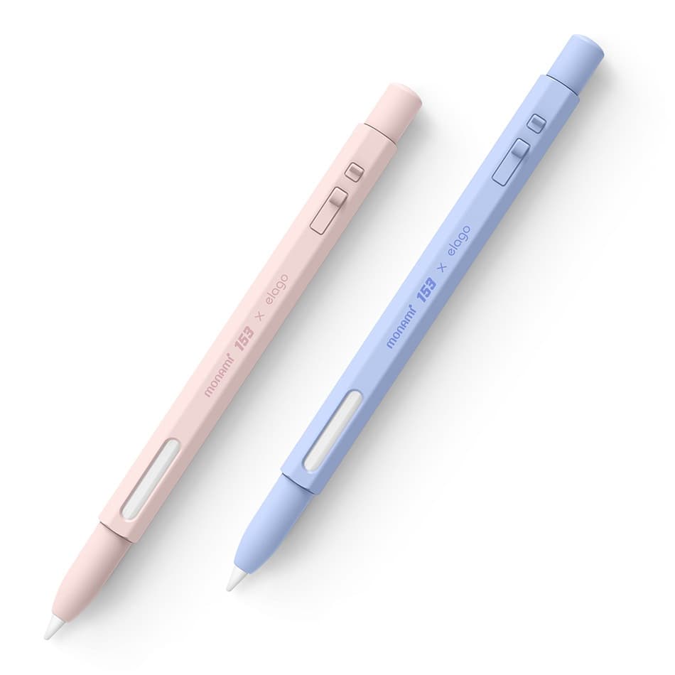 엘라고 모나미 153 블라썸 애플펜슬 2세대 프로 실리콘 케이스