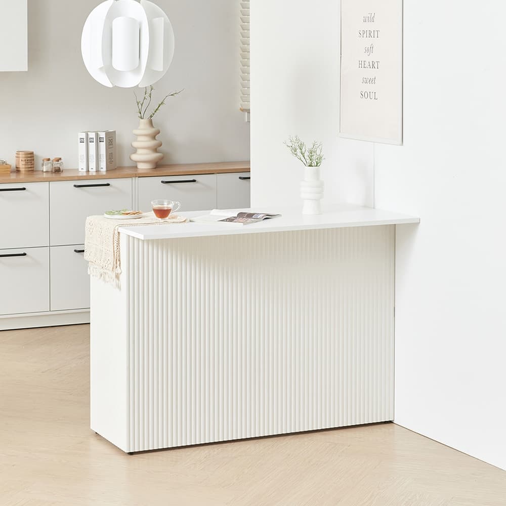 나무뜰 나무뜰 리프 템바보드 홈바 테이블 아일랜드 식탁 1200 (폭60cm) MWF302C - 최저가 155,900원