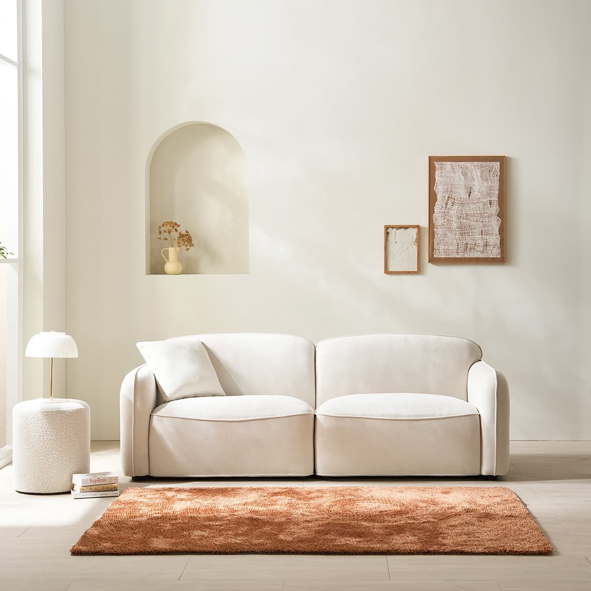 리바트 [오늘의집 단독] 세계가구 스모어 2시트 w2120 패브릭 소파(3인용) - 최저가 513,240원