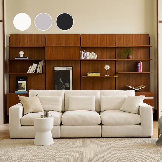 한샘 한샘몰 데일리 구스 모듈 시그니처 패브릭소파 4인용 (3colors)