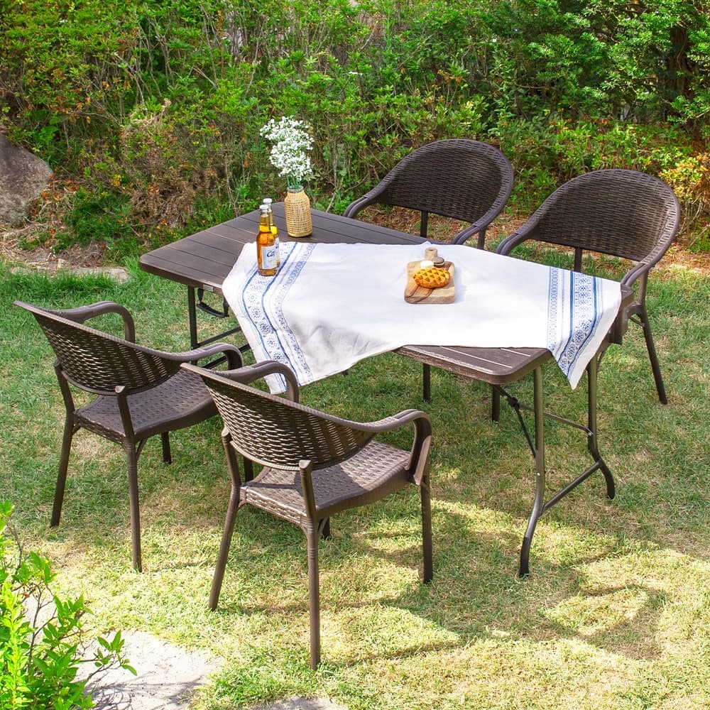 위드퍼니처 아르망 1500 버디 4개 야외 테이블 세트