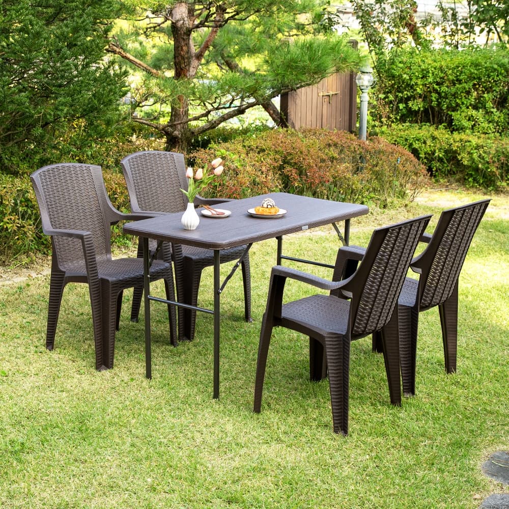 위드퍼니처 아르망 1200 1단 브로몰딩 테이블 모니카 4개 세트 - 최저가 138,000원