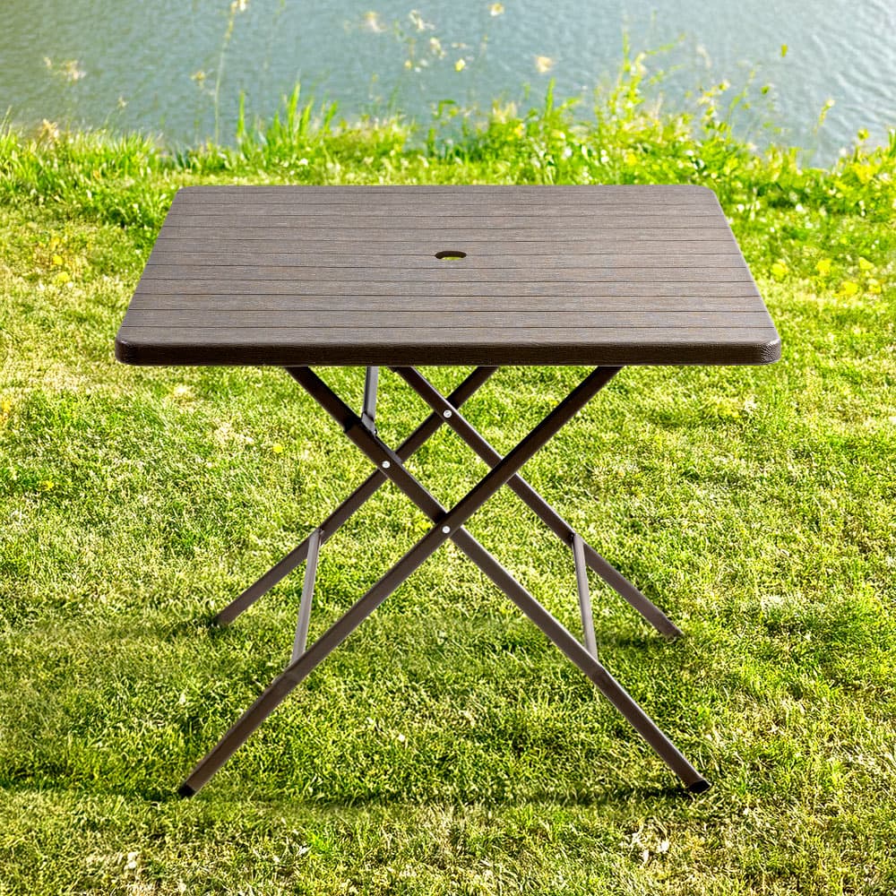 위드퍼니처 아웃라이프 900 사각 테이블 간이 커피숍 휴대용 인테리어 브로몰딩 야외 접이식