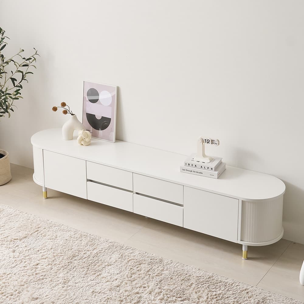 지앤퍼니 클라라 2000 라운드 E0 거실장 TV다이