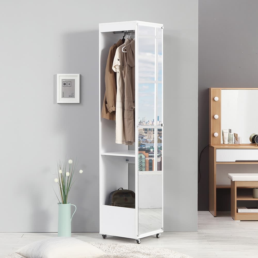 데코라인 트루 이동식 거울 행거옷장