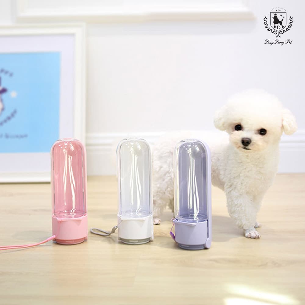 딩동펫 반려동물 접이식 휴대용 파스텔 물병 3colors
