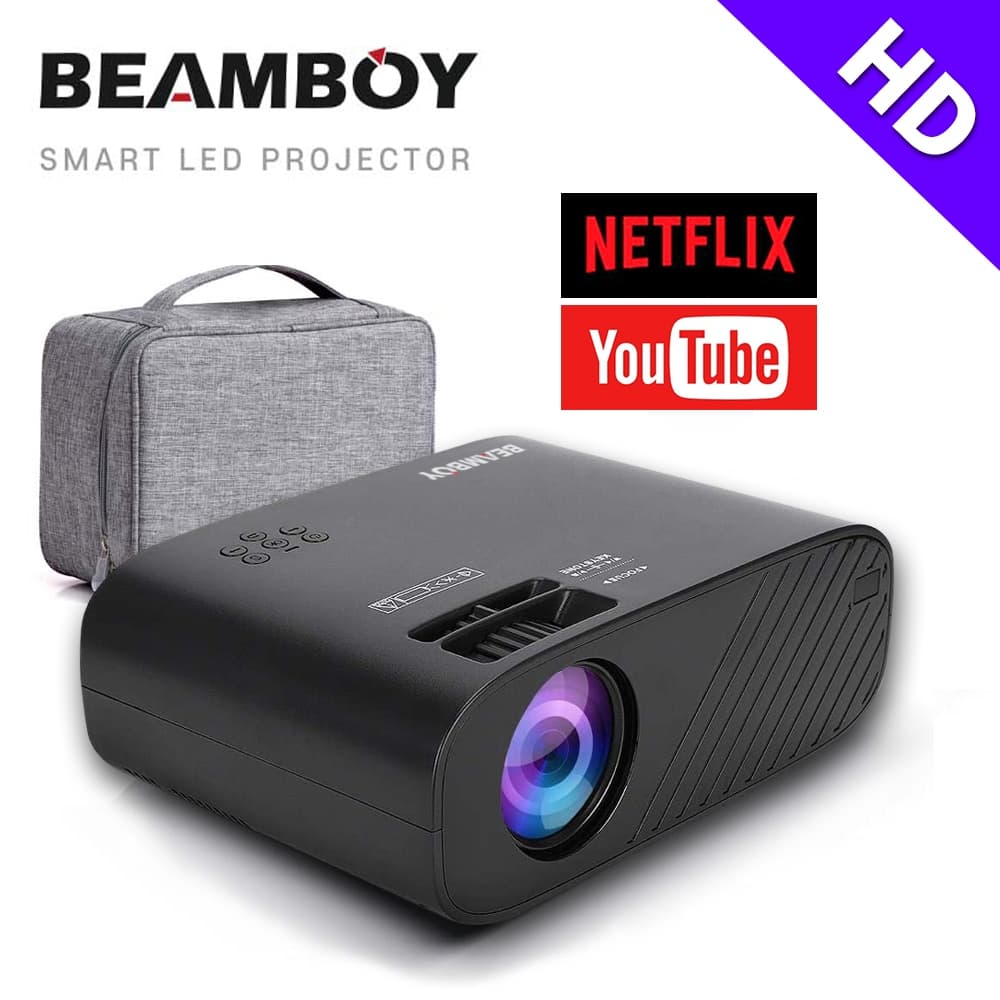 빔보이 [해외] HD고화질 빔보이 캠핑용 원룸 자취방 영화관 빔프로젝터 MK-F1280 - 최저가 49,900원