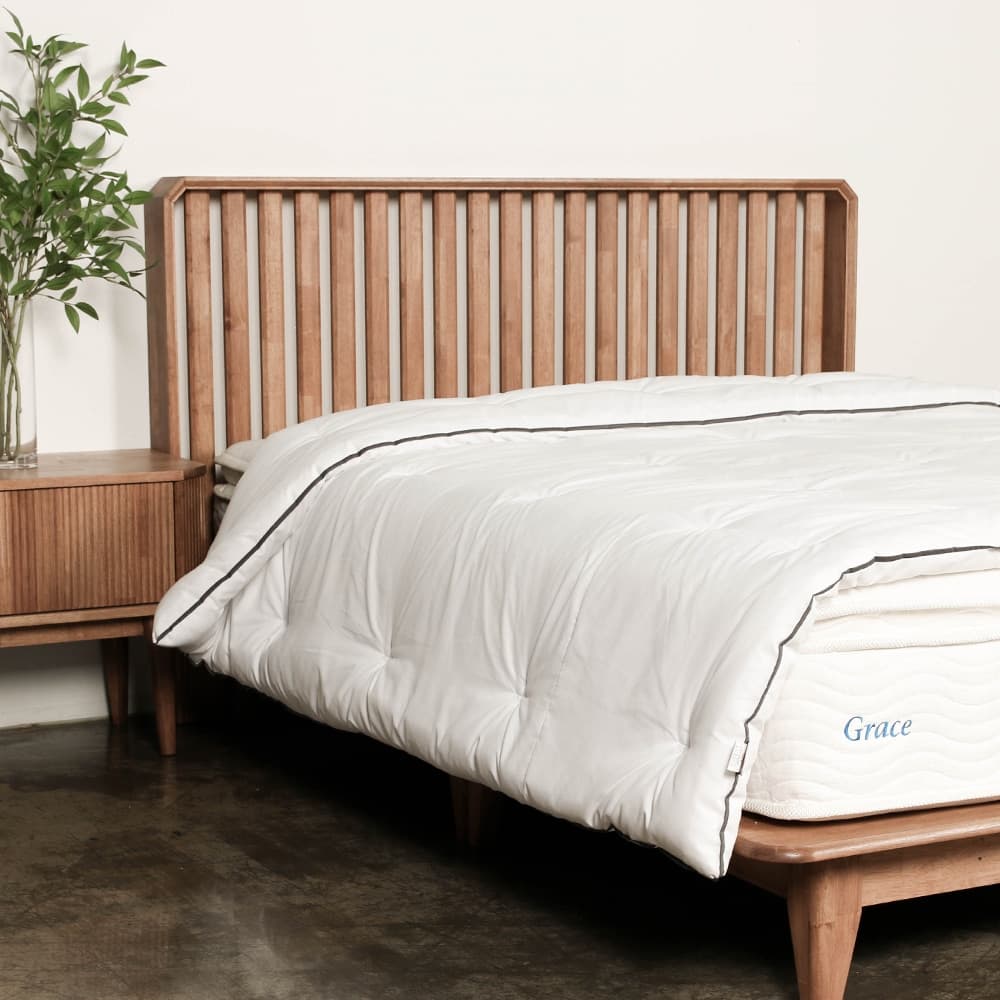 엔투엔퍼니쳐 레인 짜맞춤 8각 평상형 원목 침대프레임 4size(조명선택)