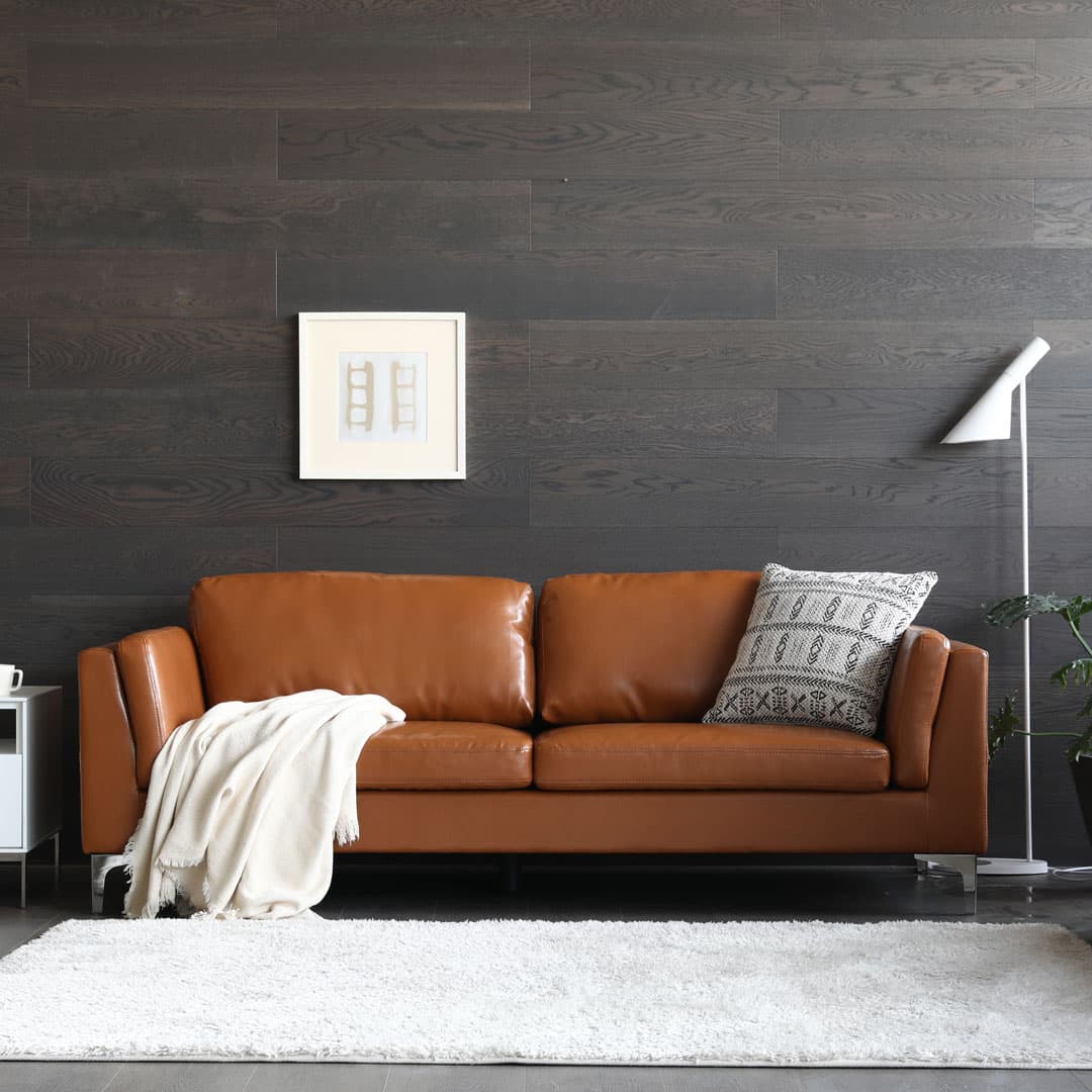 가구밸리 카이 가죽 3인 소파