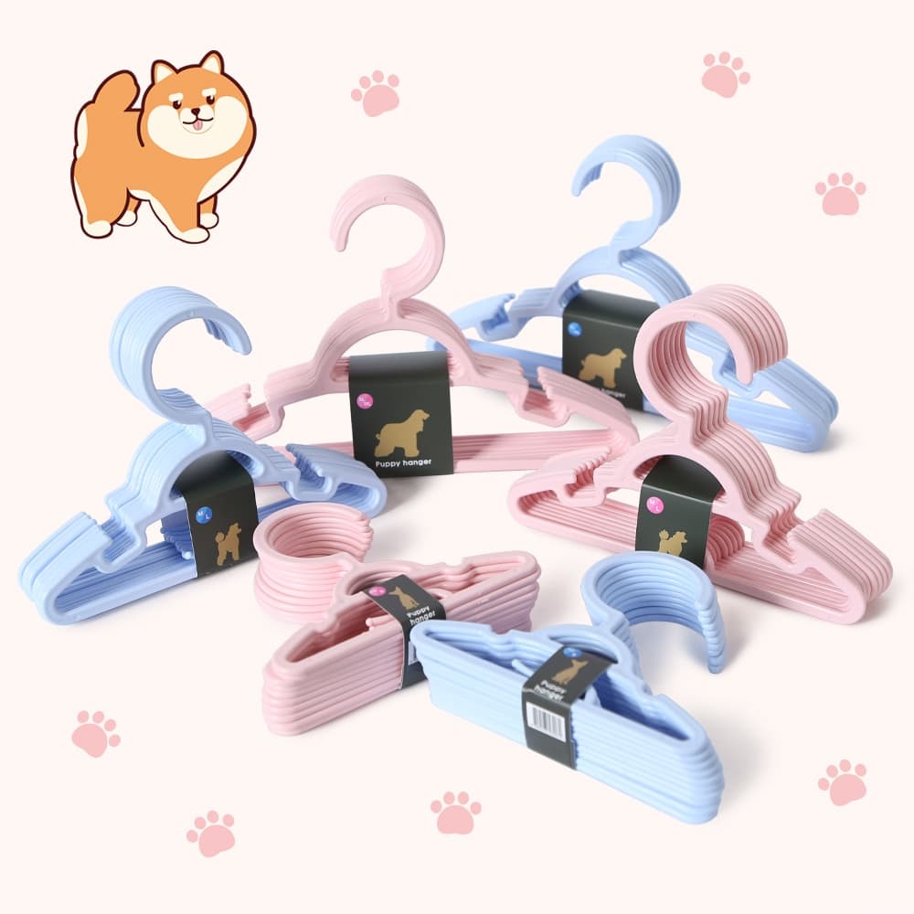 플라팜 잘나가개 강아지옷걸이 10P 강아지행거 3size / 확장형 옷걸이 4P
