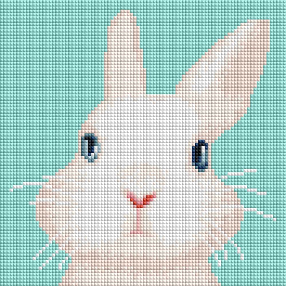 DIY 보석십자수 (캔버스형) 아기 토끼 25X25cm 가격 비교 아트조이 DIY 보석십자수 (캔버스형) 아기 토끼 25X25cm
