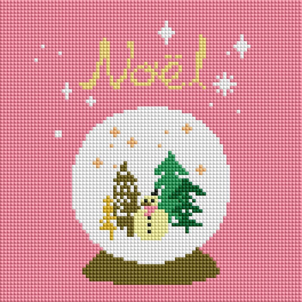 아트조이 DIY 보석십자수 (캔버스형) 스노우볼 25X25cm