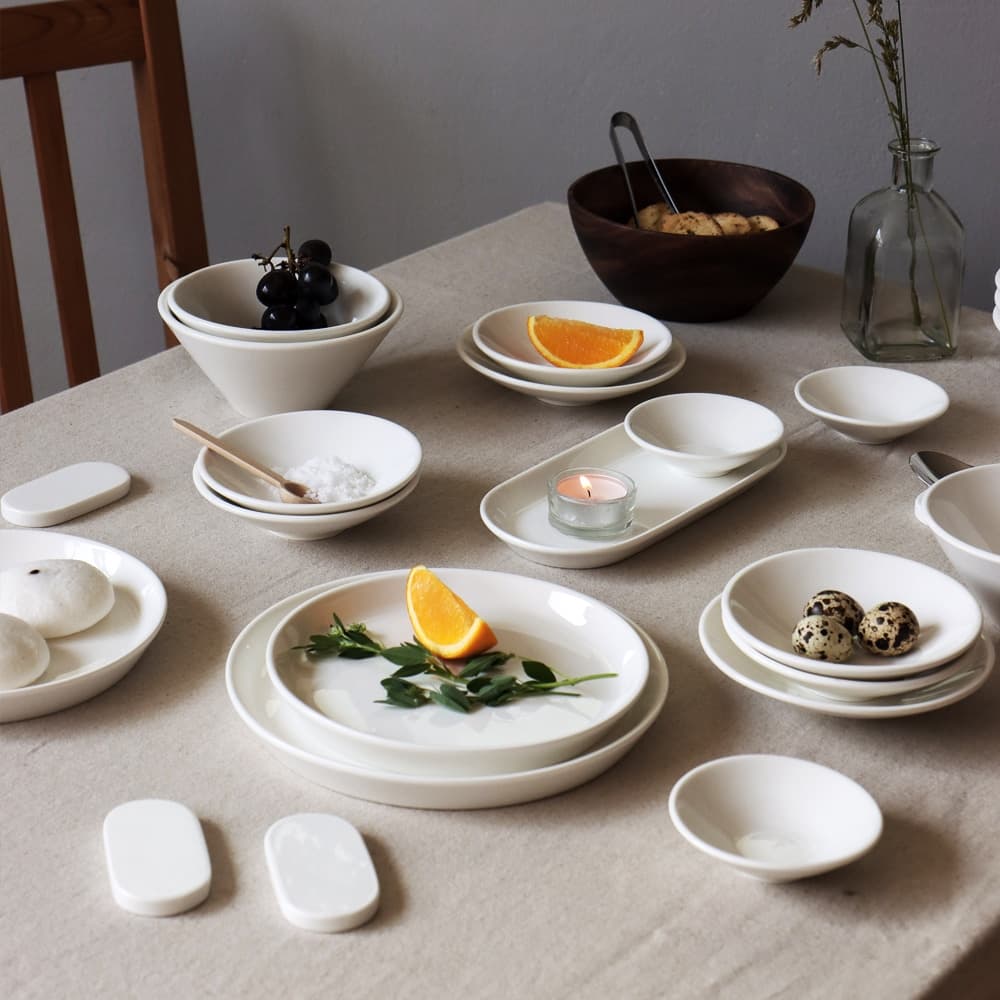 끌리메 끌리메 크림화이트 심플 4인 그릇세트 26P - 최저가 39,402원