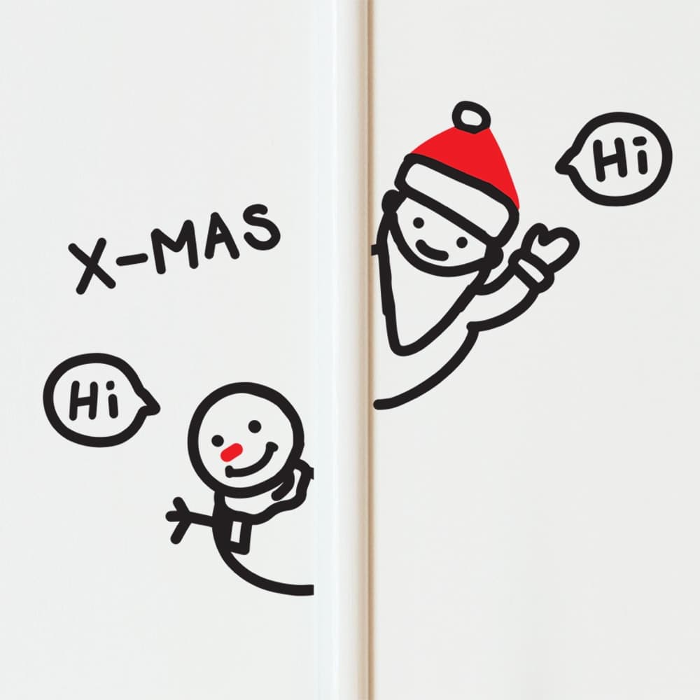코이핀즈 구석구석 산타와 눈사람 크리스마스 스티커