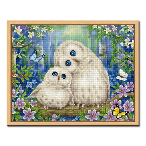 아트홀릭 DIY 보석십자수 액자형 인물&동물 (43x54cm) D434_러블리 부엉이