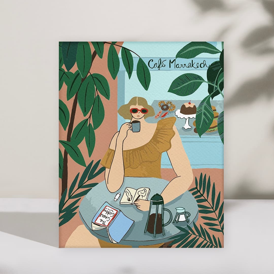 유라(yura) DIY 명화/유화그리기 세트 차와 여자 물감두배 10종붓세트(40X50)