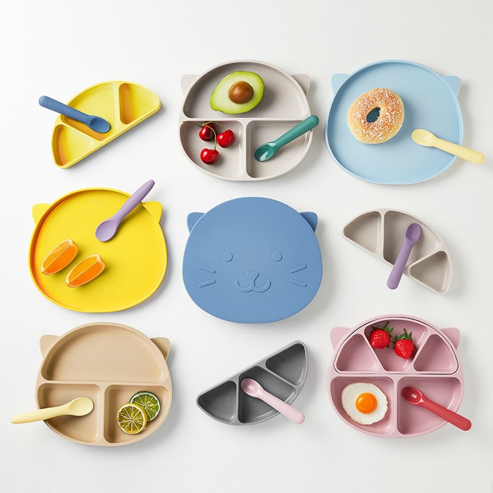 엘로니 엘로니 파파 실리콘 유아 이유식 식판 / 실리콘 유아 이유식 식판
