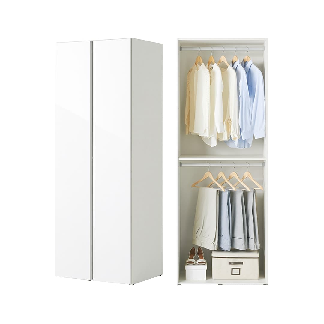 한샘 샘베딩 클로즈 옷장 80cm(높이216cm) 6종 (행거형/선반형/수납박스형/행거서랍형) - 최저가 248,400원