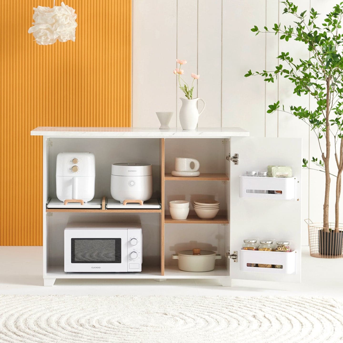 나누벨 아크 아일랜드 홈바 수납장 테이블 1200 - 최저가 162,900원