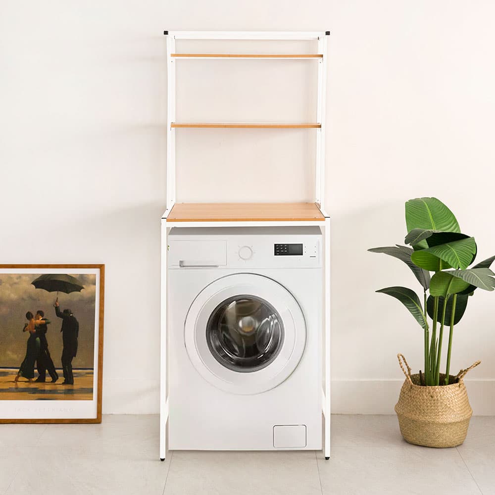 가구느낌 폴세탁기선반 3단
