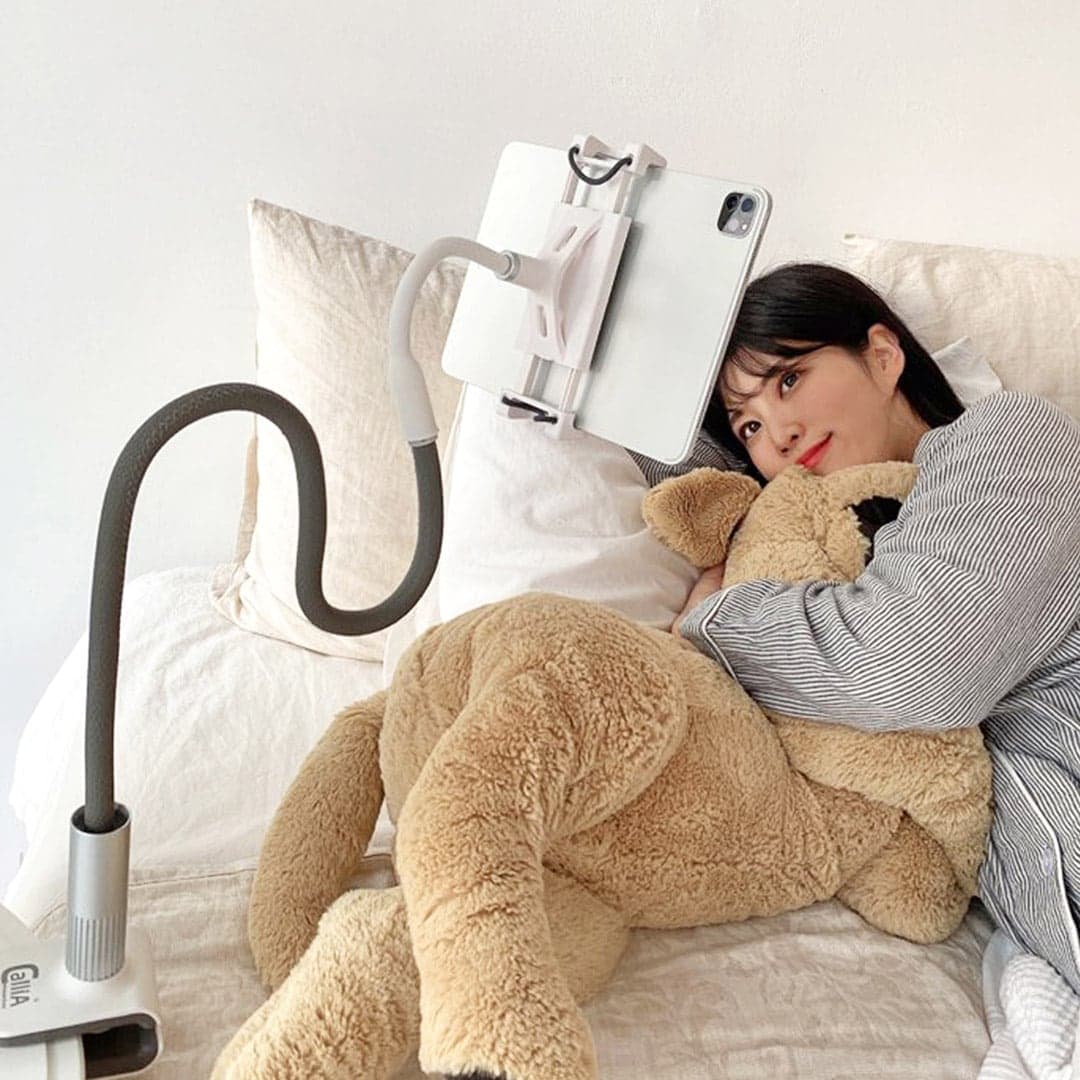 칼리아 스마트폰 태블릿 자바라 거치대 침대 책상 누워서 핸드폰 CF-350 아이패드 휴대폰 탭 - 최저가 23,000원