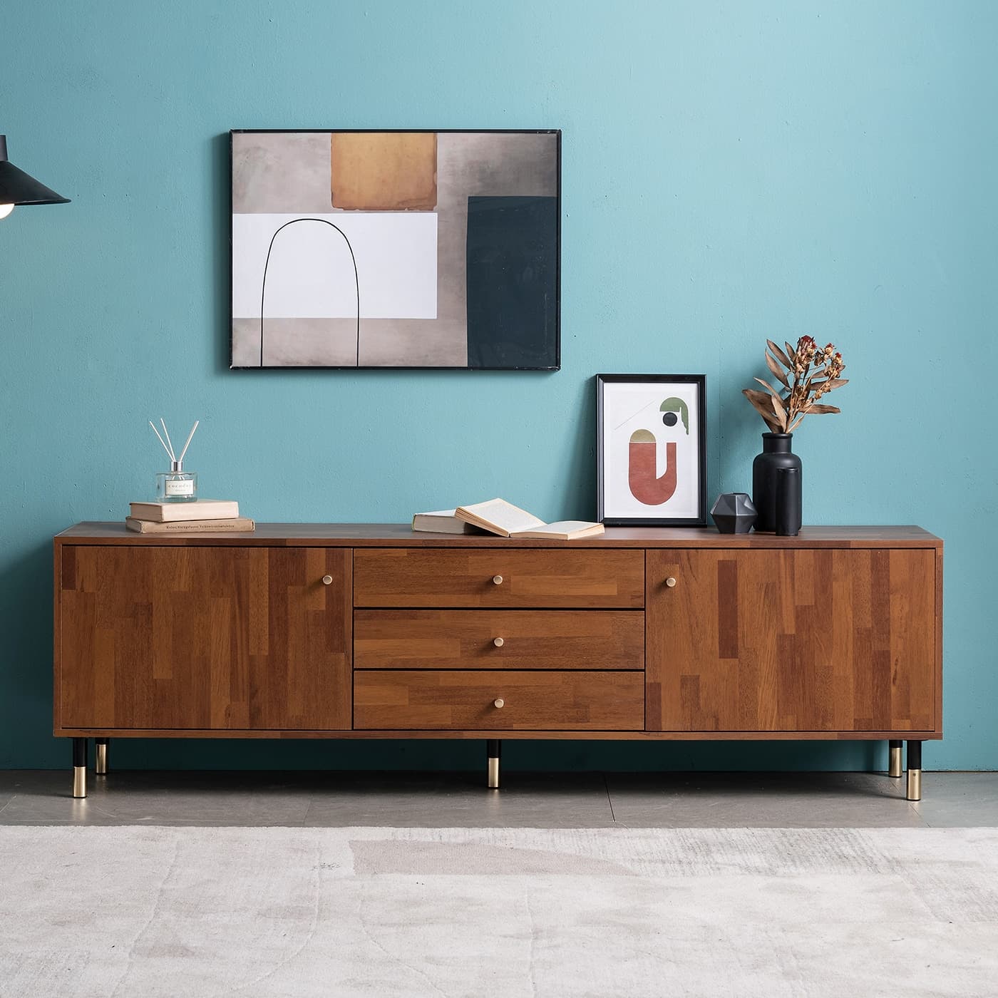 잉글랜더 미스틱 멀바우 1800 거실장