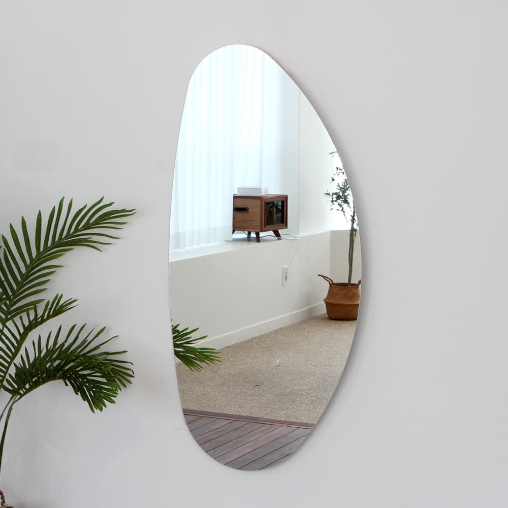 어썸프레임 비정형 전신거울 조약돌 벽걸이형 - 최저가 70,400원