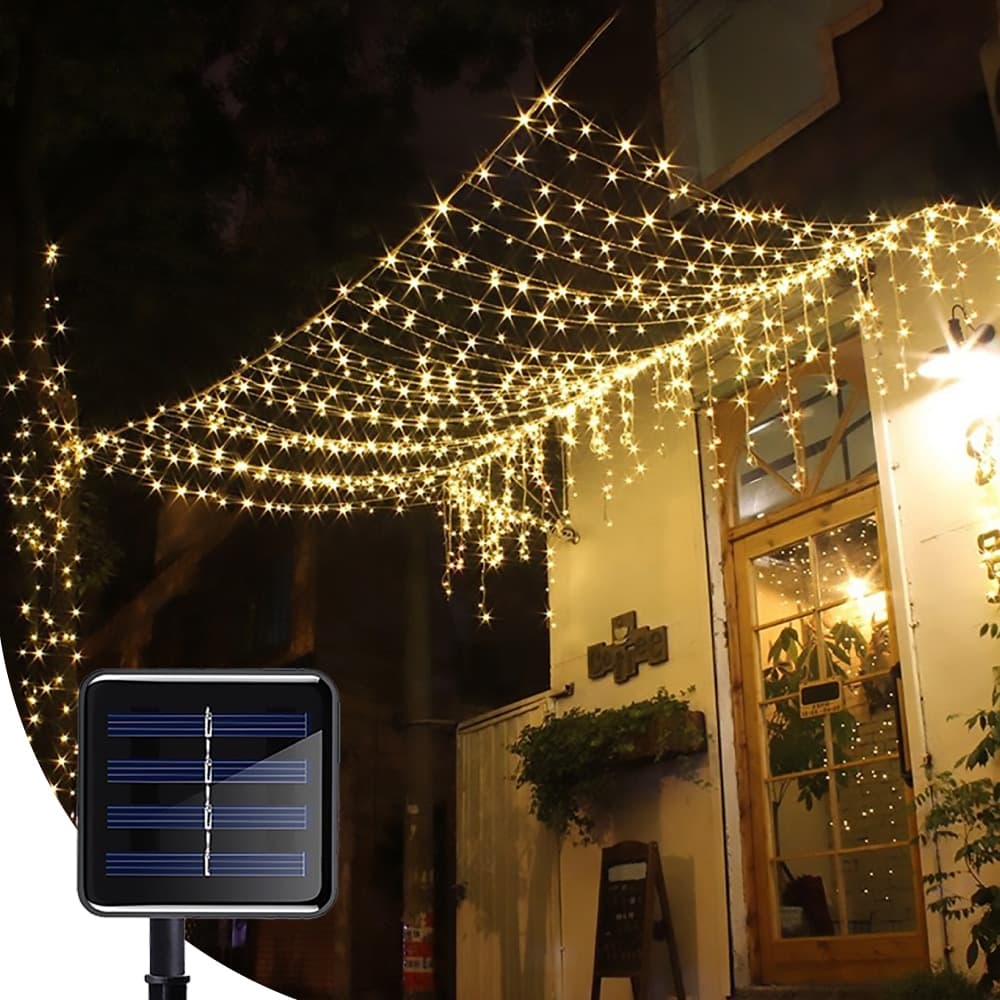 레나에너지 태양광 태양열 야외 정원등 잔디등 경관 LED 캠핑 테라스 현관 줄 조명 2colors