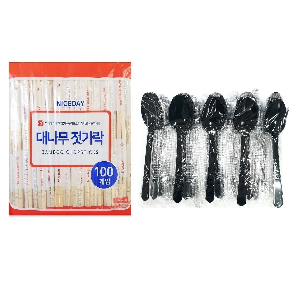 생활을그리다 대나무 젓가락 다회용 스푼 세트
