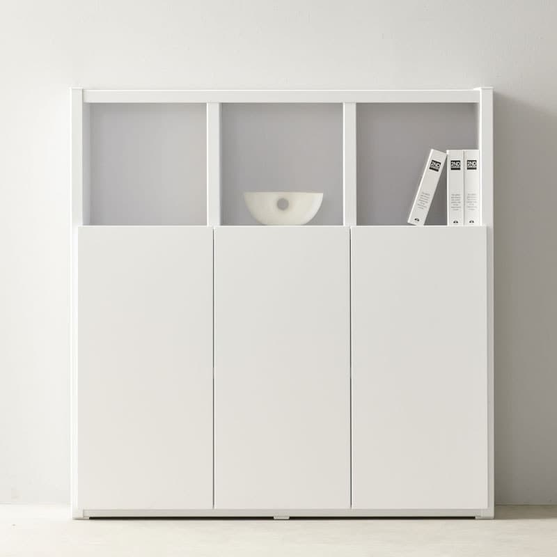 라자가구 위드 플러시 1200폭 3단 책장 도어형 jy244