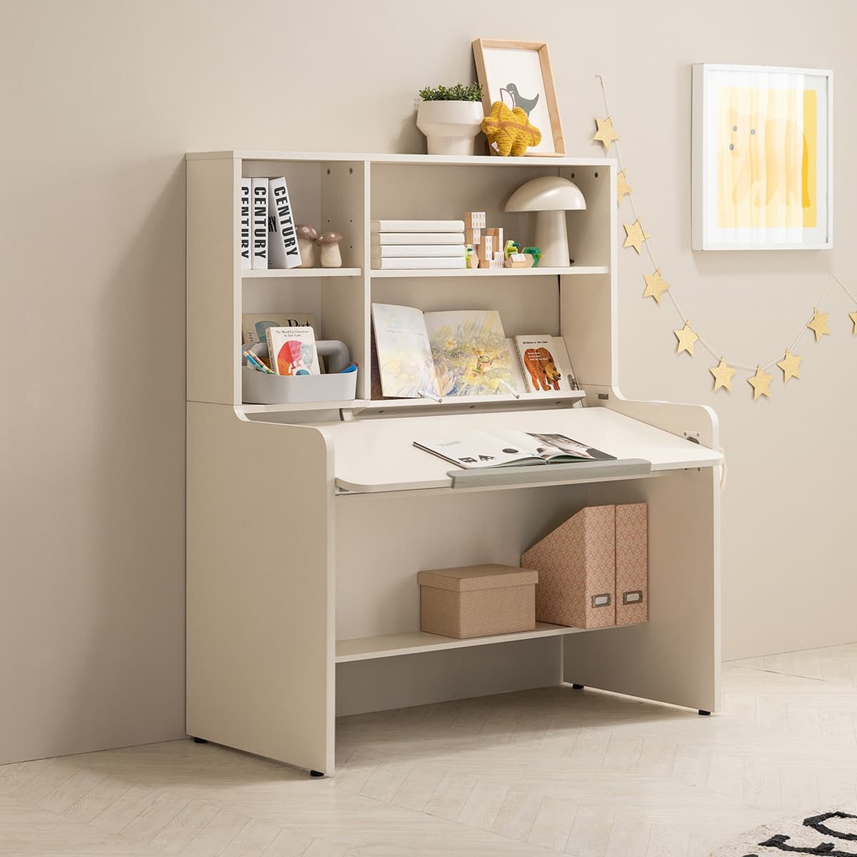 리바트 꼼므 어린이 각도조절책상세트 (2색) (의자선택)