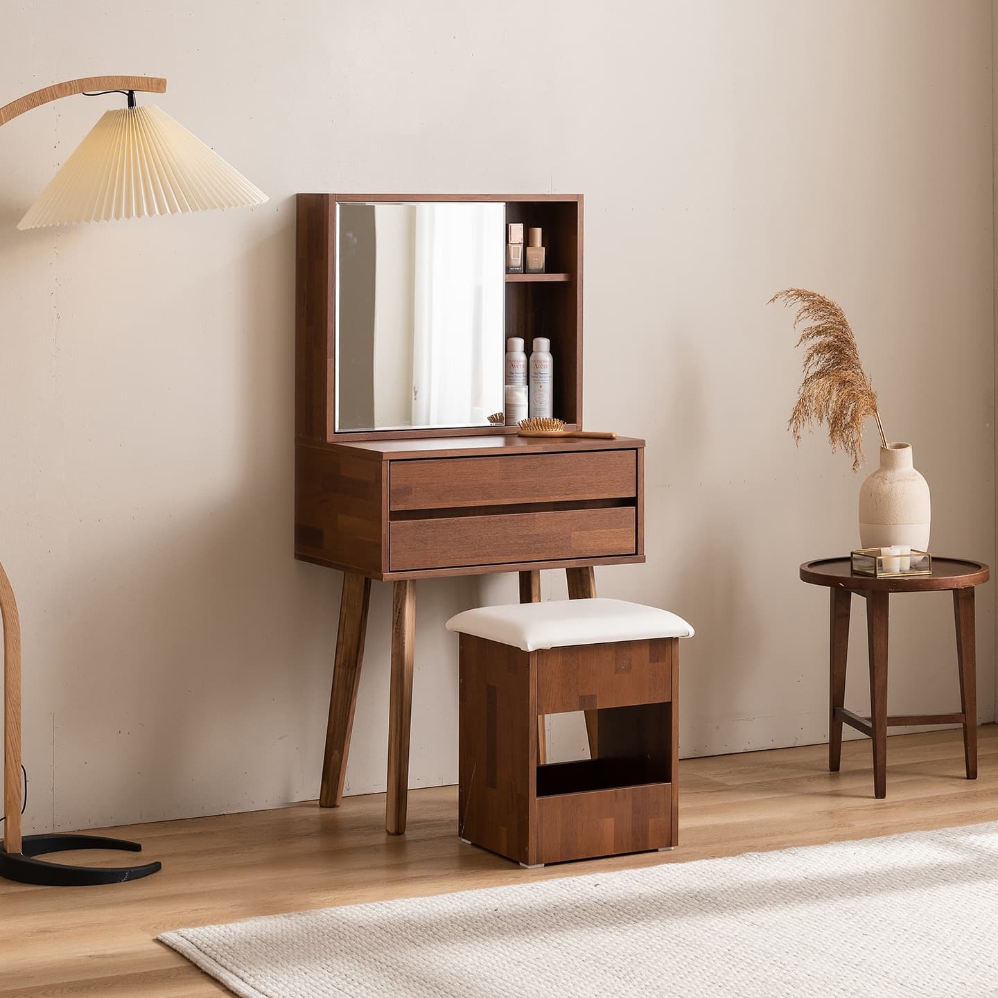 잉글랜더 패런트 멀바우 600 2단서랍 화장대(거울포함) 3colors