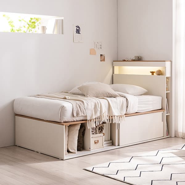 삼익가구 NEW더빅 LED 슬라이딩 벙커 빅수납 슈퍼싱글 침대(매트제외) - 최저가 319,000원