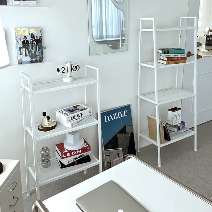 공간디자인 철제선반 조립식 책장 수납장 진열장 스틸 수납선반 와이드 2colors - 최저가 23,900원