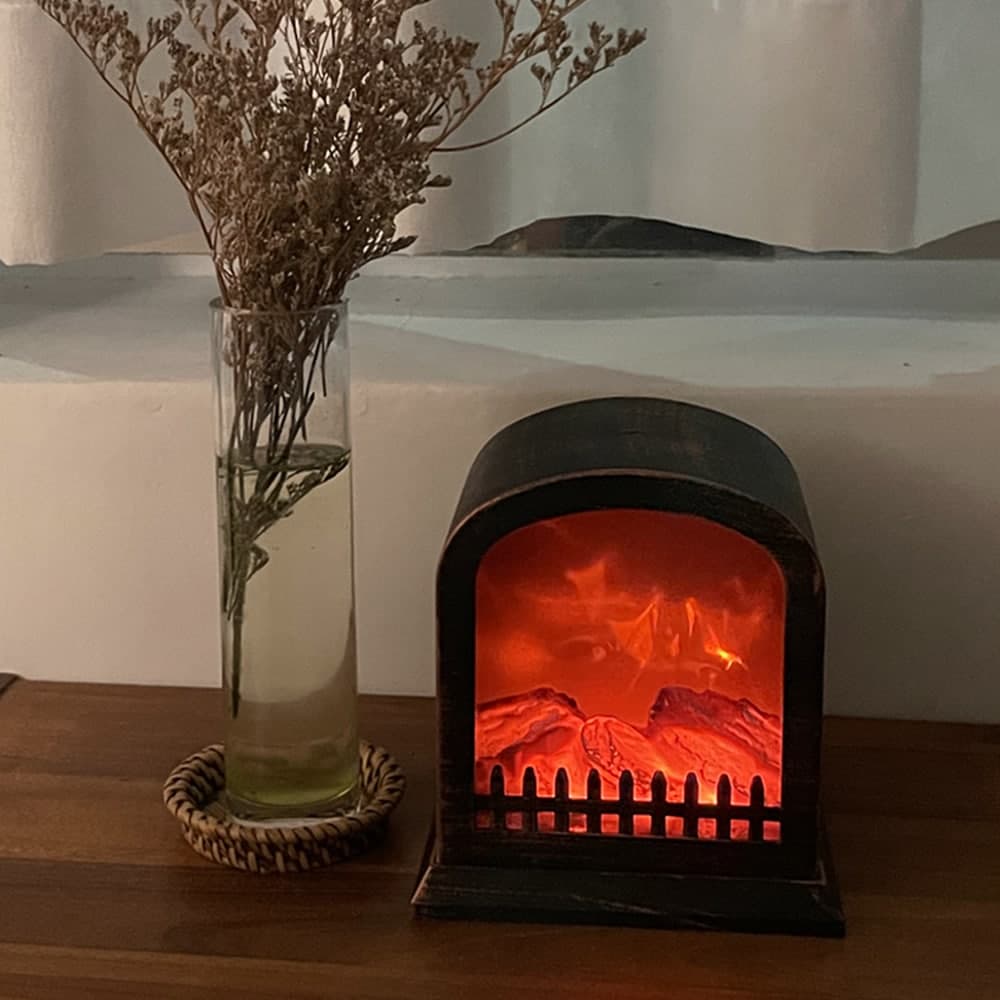 레나에너지 LED 불멍 벽난로 무드등 캠핑 모닥불 감성 조명 8types 01. 화덕형