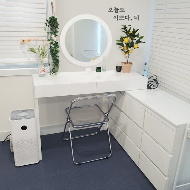 원마인드 비비화장대(와이드체스트+입식ㄱ자받침대) - 최저가 154,000원