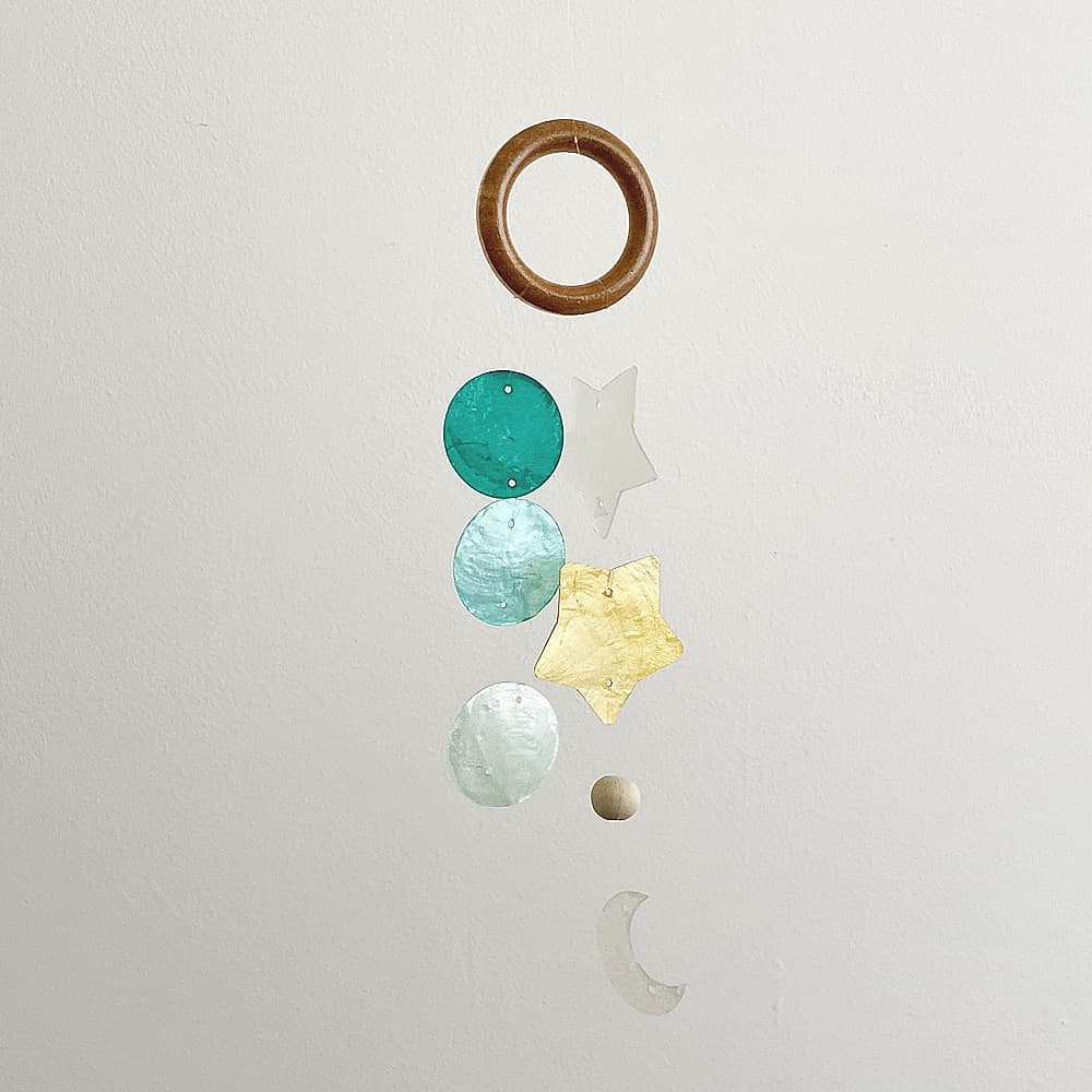 호유즈 브루클린 11시 문방구 자개모빌 DIY-KIT_여름밤