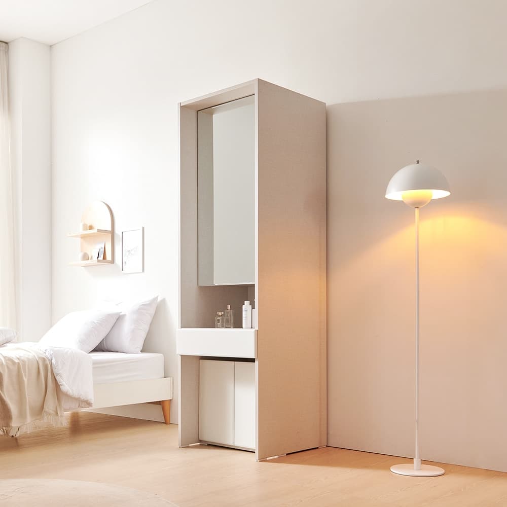 홈인홈 코튼 키큰 전신거울 수납 화장대 600_N02