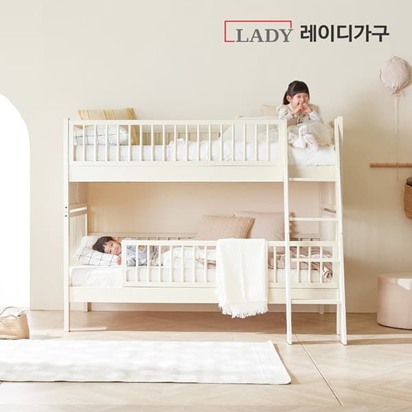 레이디가구 스칸딕 원목 분리형 이층침대